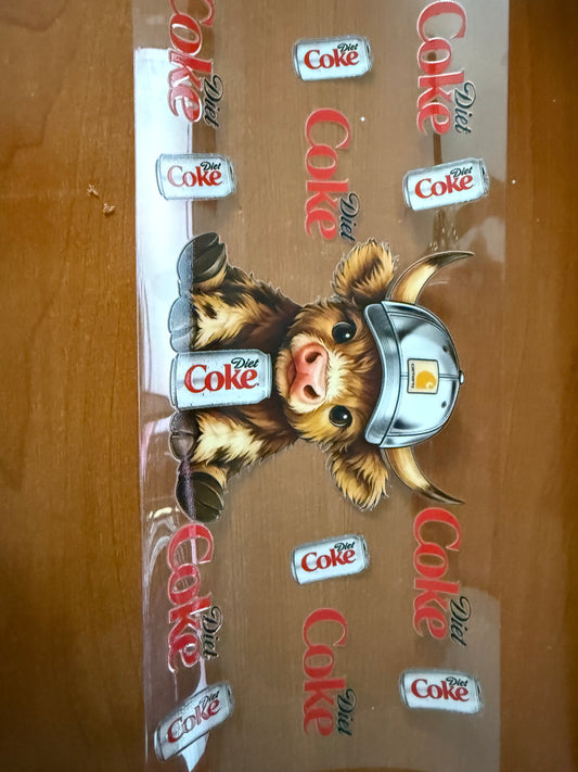 Highland Cow and Diet Coke