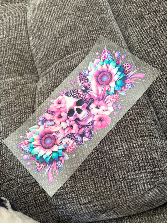 Pastel skull & flowers