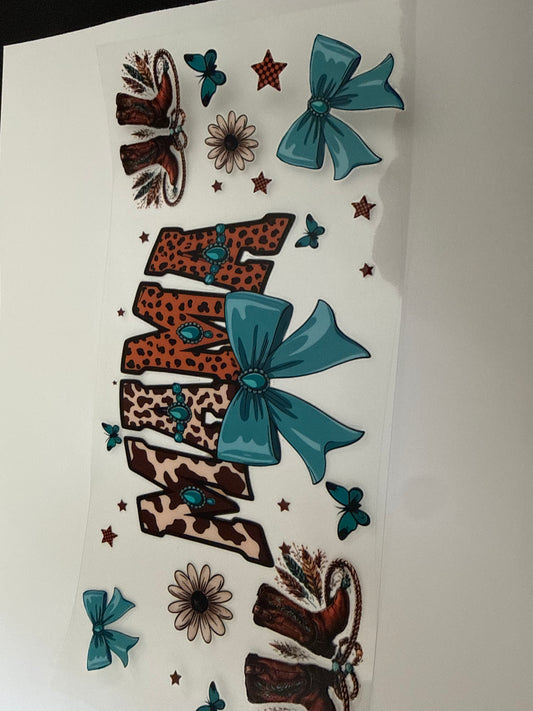 Western mama with bows & boots