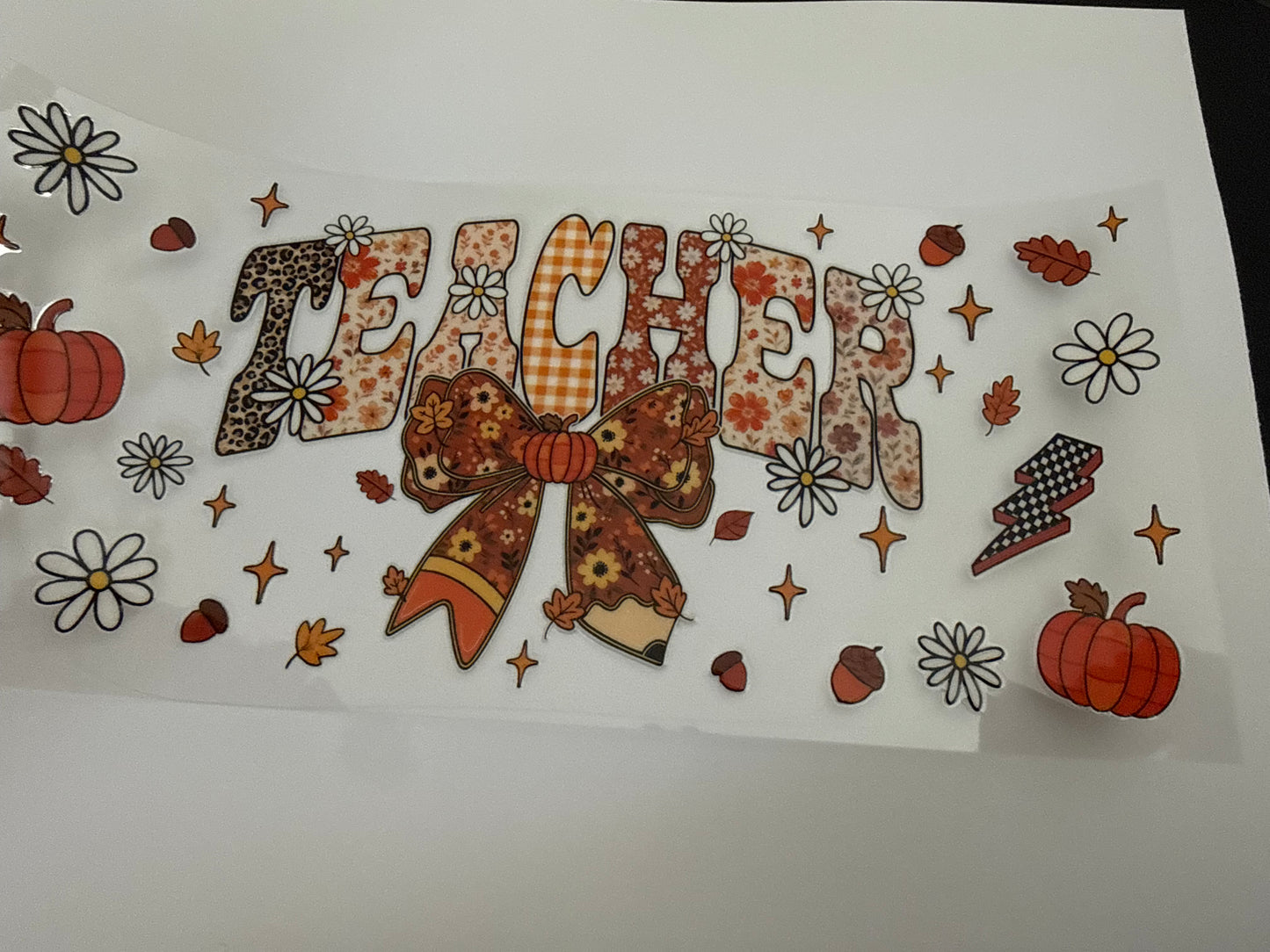 fall themed teacher