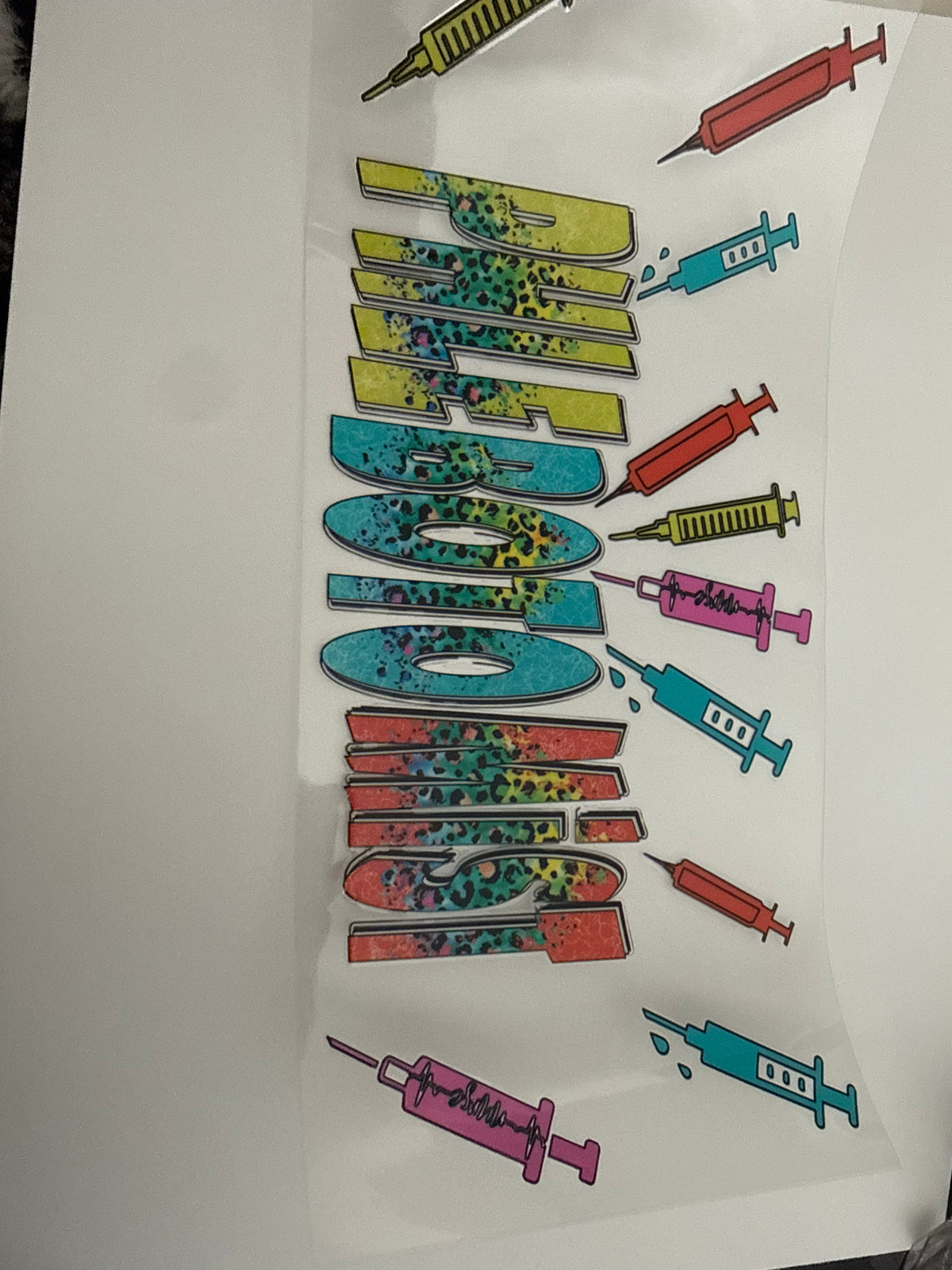 Phlebotomist with syringe