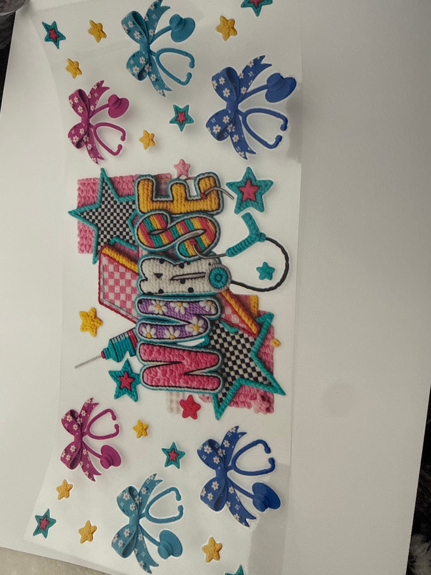 Nurse with stars & bows